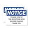 Signmission Please Stop At The Reception Desk Before OSHA Notice Sign, Plastic, 10in W x 7in L, 2PK OS-2PACK-NS-P-710-L-17598 - alternate 1